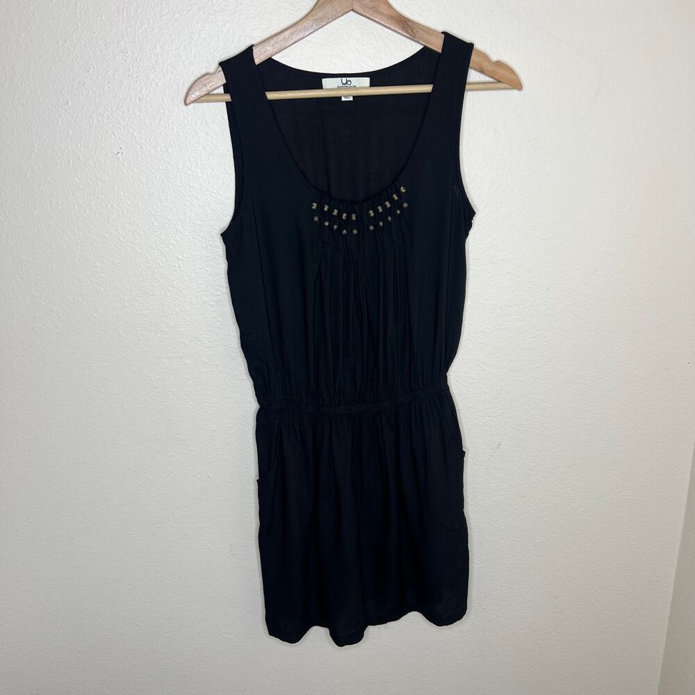 Ya Los Angeles 100% Cotton Black Romper Small
